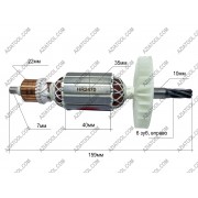 Якорь перфоратор Макита 2470 L-165,5*Dж-35*dкол.-25,5*6 зубов