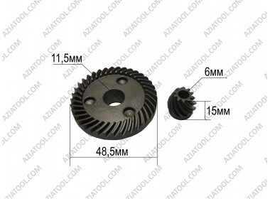 Пара болгарка Crown 125-13499 - Dвн.-11,5*Dнар.-48,5*dвн.-6*hмал.-15