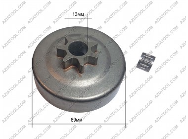Чашка сцепления Stihl MS-230, MS-250 13х66х69 