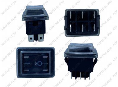 Кнопка на точило вкл/выкл (6 контактов, 15А)