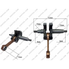 Коленвал на бензокосы универсальный (40мм-44мм, обмеднённый) 