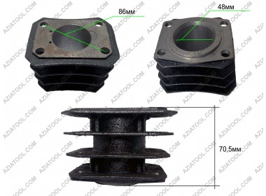 Цилиндр маслянного компрессора D-48мм