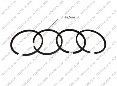 Кольцо на поршень (компрессор) 4шт. D-55мм, H-2,5мм. 