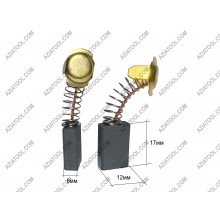  Щітка 6х12х17 матова, пружина кругл. п'ятак