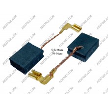 Щітка 5,5х11х14 клема, вихід збоку, мат, Dnipro-M