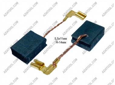 Щітка 5,5х11х14 клема, вихід збоку, мат, Dnipro-M