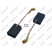 Щітка  6х11х16 клема, вихід збоку, мат, Dnipro-M