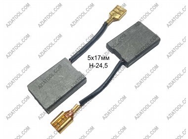 Щітка  5х17х24,5 клема, вихід збоку, мат, Dnipro-M