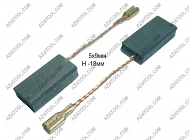 Щітка  5х9х18 клема, вихід зверху, мат, Dnipro-M