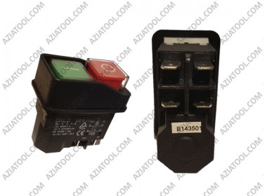 Кнопка бетонка 4 контакта чёрная