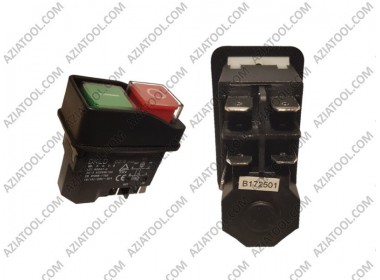 Кнопка бетонка 5 контактов чёрная