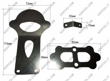 Набор мембран на компрессор 3 шт (72ммх115мм)