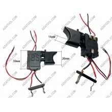 Кнопка BS на шуруповерт Темп, Sparky, Sakuma(Клавиша 26х14)