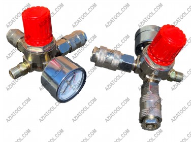 Редуктор на компресор малий з манометром (швидкоз'єм 2шт)