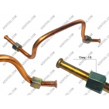Трубка компрессор 270мм ( 2 гайки 10мм 1/8)