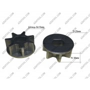 Звездочка на минипилу 1/4 (D-25мм, шлиц 8х10мм, Н-10мм)