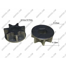 Звездочка на минипилу 1/4 (D-25мм, шлиц 8х10мм, Н-10мм)