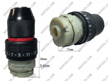 Редуктор + патрон акумуляторний шуруповерт 2-х скор 