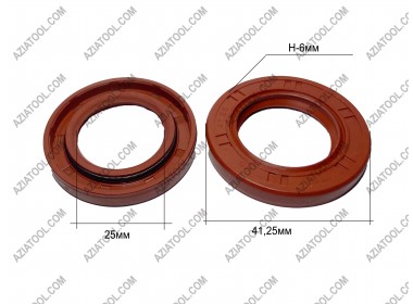 Сальник на двигун фірмовий 168 (41,25х25мм, к-кт 2шт)