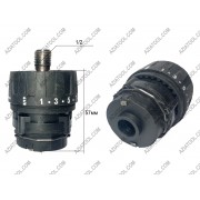 Редуктор аккумуляторный шуруповерт 2-х скор. Резьба 1/2, Черный