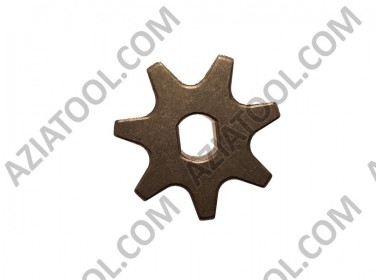 Зірочка на 7 променів (D-36мм, шліц 10х8мм, Н-9,5мм)