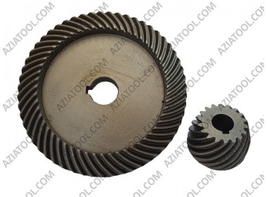 Шестерни пара желтая на электропилу Зенит, Ижмаш, Дружба (под шпонку)