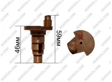 Вал кривошипа під шпонку