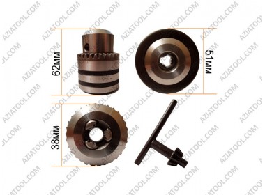 Патрон 16 з ключем під конус (без різьблення)