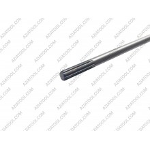 Вал на косу d 8 мм 9 шлицов